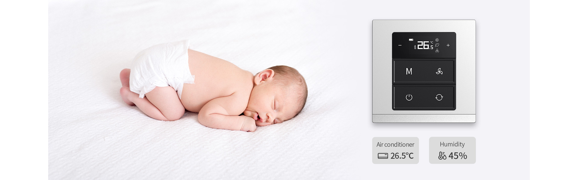 無感自動加濕，打造舒適體感空間